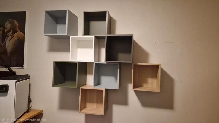 Ikea EKET kastjes, Huis en Inrichting, Woonaccessoires | Wandplanken en Boekenplanken, Gebruikt, Ophalen