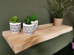 Wandplank - Massief eiken - Boomstam en recht, Huis en Inrichting, Woonaccessoires | Wandplanken en Boekenplanken, Niet ingevuld