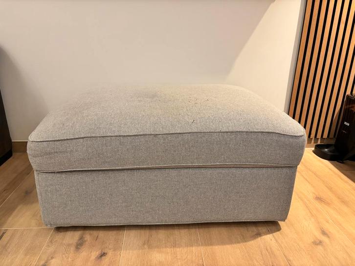 Poef met opbergruimte, Huis en Inrichting, Banken | Voetenbanken en Poefen, Gebruikt, 50 tot 75 cm, Minder dan 50 cm, Rechthoekig