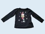 DISNEY zwarte Pluto kerst longsleeve maat 92 ~ MP3016, Kinderen en Baby's, Kinderkleding | Maat 92, Disney, Ophalen of Verzenden