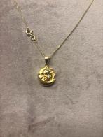 Gouden Ketting Maan & Zon Hanger, Ophalen of Verzenden, Nieuw, Goud, Met hanger