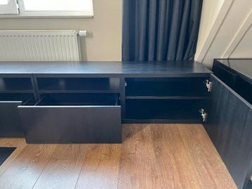 IKEA BESTÅ tv-meubel zwart – 2 x 120 cm - afbeelding 5