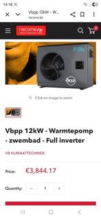 Zwembad warmtepomp 12kw full inverter, Tuin en Terras, Zwembad-toebehoren, Ophalen, Zo goed als nieuw