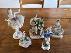 5 antieke porseleinen beeldjes Capodimonte, Ophalen of Verzenden