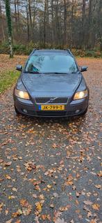Volvo V50 2.4 140PK Geartronic 2007 Grijs, Auto's, 74 €/maand, 700 kg, Leder en Stof, 11 km/l