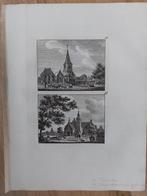 45-46 /Pannerden + Huis Meinderswijk bij Arnhem Kopergravure, Antiek en Kunst, Ophalen of Verzenden