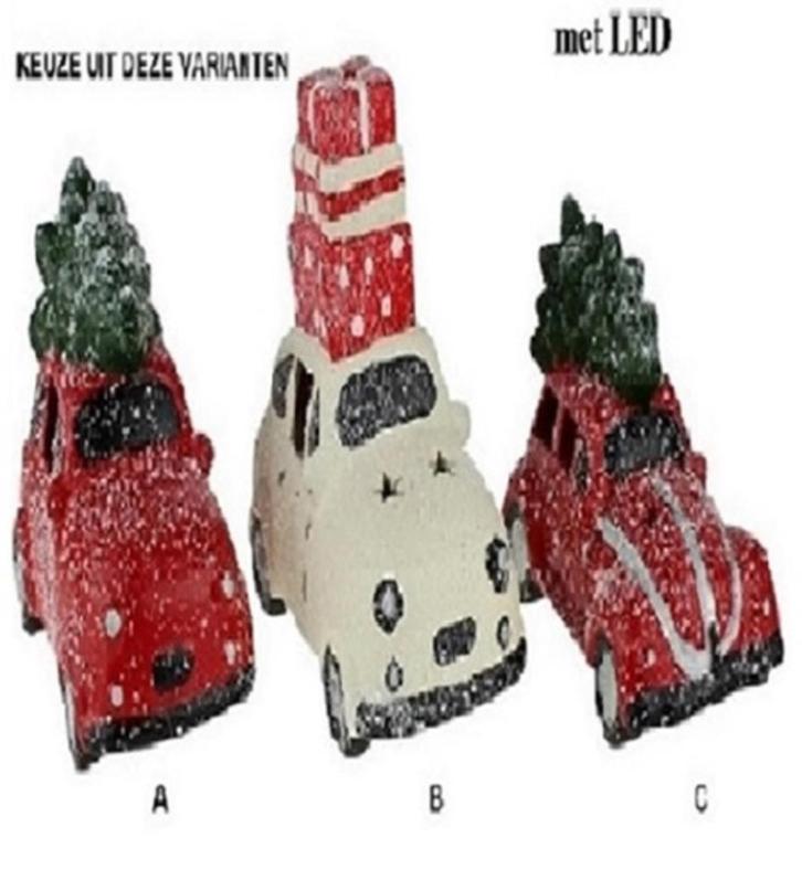 Kerstauto LED VW Kever keuze uit 3 varianten, Diversen, Kerst, Nieuw, Verzenden