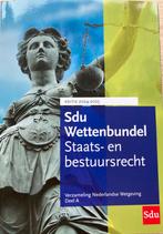Sdu Wettenbundel 2024-2025 (blauwe VNW), Ophalen of Verzenden, Alpha, Nieuw