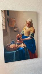 Melkmeisje schilderij op canvas, Ophalen of Verzenden, Zo goed als nieuw, Schilderij