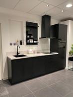 Showroomkeuken mat zwart, Huis en Inrichting, Keuken | Complete keukens, Ophalen, Zwart, Nieuw, Enkelwandige keuken