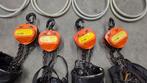 Handtakel Set - 4x Takel, Hijsbalken & 2 Bintklemmen, Ophalen, Gebruikt