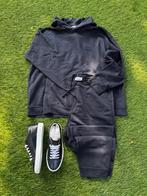 GANNI LOGO navy hoodie(X) XL en pants mt XL- TIEN Insta, TIEN concepts, -, Blauw, Maat 42/44 (L)