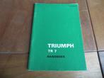 NL instructieboek Triumph TR 7 1975, mooie staat!, Ophalen of Verzenden