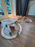Houten treinbaan, Kinderen en Baby's, Speelgoed | Houten speelgoed, Ophalen, Gebruikt