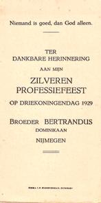 Broeder Bertrandus Domincaan 1929 Nijmegen, Ophalen of Verzenden