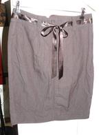 C516 Summum mt 38 nieuw rok bruin metaal memory strik satijn, Kleding | Dames, Rokken, Maat 38/40 (M), Summum, Bruin, Verzenden