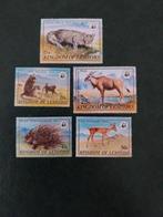 Wwf Lesotho 361-365 dieren 1981 postfris mi 30 eu, Postzegels en Munten, Ophalen of Verzenden, Dier of Natuur