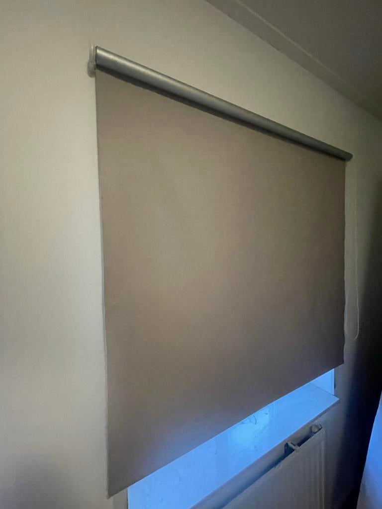 Grijze rolgordijnen diverse breedtes, 1.90 lang, Huis en Inrichting, Stoffering | Gordijnen en Lamellen, Ophalen, Gebruikt, 50 tot 100 cm