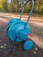Tuinslang met haspel - redelijke staat, Tuin en Terras, Tuinslangen, Ophalen of Verzenden, Gebruikt, Tuinslanghaspel