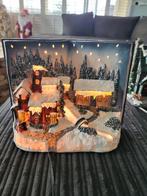 Kersthuisjes en decoratie met verlichting, Diversen, Kerst, Ophalen of Verzenden, Zo goed als nieuw