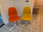 (Bureau) Stoelen oranje en geel verstelbaar, Huis en Inrichting, Stoelen, Ophalen of Verzenden, Zo goed als nieuw, Overige kleuren