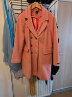 Zalm kleurig jas met cashmere maat 52, Ophalen of Verzenden, Maat 46/48 (XL) of groter, Roze