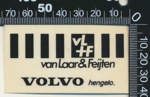 Sticker: Van Laar en Feijten - Volvo - Hengelo, Verzamelen, Stickers, Zo goed als nieuw, Auto of Motor, Ophalen of Verzenden