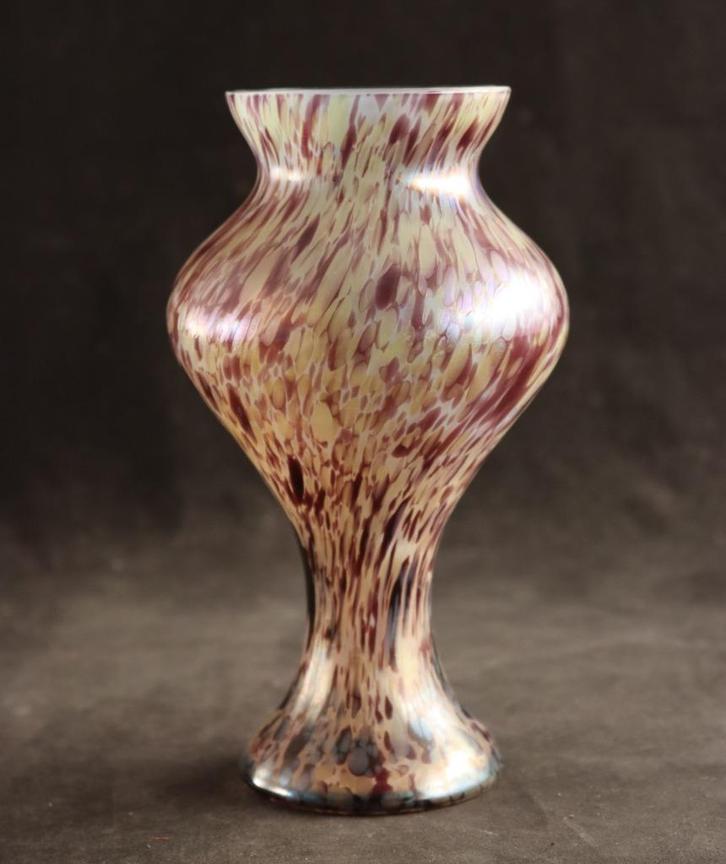 Antiek glazen Loetz vaasje, Antiek en Kunst, Antiek | Glas en Kristal, Ophalen of Verzenden