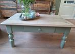 Oud grenen salontafel, Huis en Inrichting, Tafels | Salontafels, Ophalen, Gebruikt, 100 tot 150 cm, 50 tot 100 cm