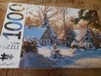 Puzzel sneeuwlandschap 1000 stukjes, Hobby en Vrije tijd, Denksport en Puzzels, Ophalen of Verzenden, 500 t/m 1500 stukjes, Zo goed als nieuw