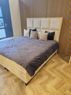 Boxspring 180x200 eric kuster beige nieuw luxe bed, Huis en Inrichting, Ophalen of Verzenden, 180 cm, Hout, Nieuw