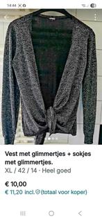 Mooi glittervest + sokjes., Kleding | Dames, Carnavalskleding en Feestkleding, Ophalen of Verzenden, Zo goed als nieuw, Carnaval