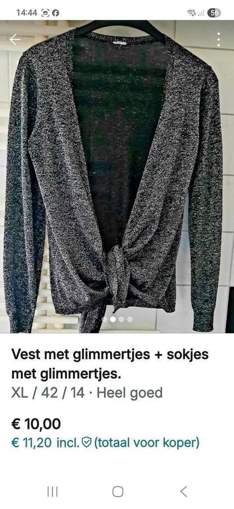 Mooi glittervest + sokjes., Kleding | Dames, Carnavalskleding en Feestkleding, Zo goed als nieuw, Carnaval, Ophalen of Verzenden