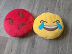 Smiley Kussens - Set van 2!, Ophalen of Verzenden, Zo goed als nieuw, Overige kleuren, Rond