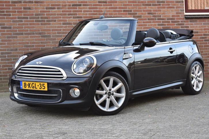 Mini Mini Cabrio 1.6 Cooper Highgate '13 Xenon Leder Clima N, Auto's, Mini, Bedrijf, Te koop, Cabrio, ABS, Airbags, Airconditioning