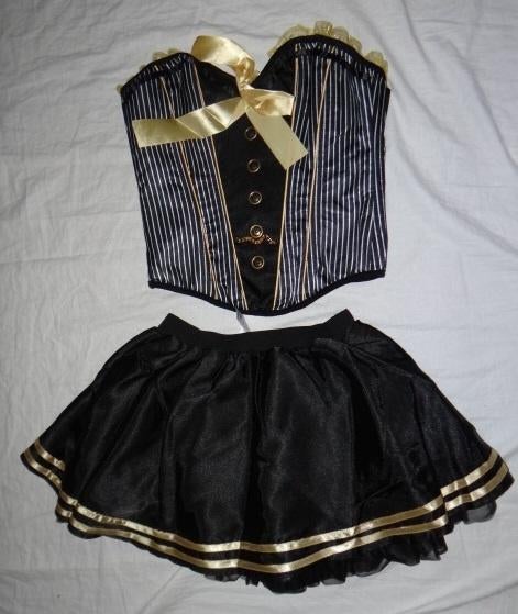 Leuk wit/zwart/goud MAFFIA/20's setje (rok en korset), Kleding | Dames, Carnavalskleding en Feestkleding, Nieuw, Kleding, Carnaval