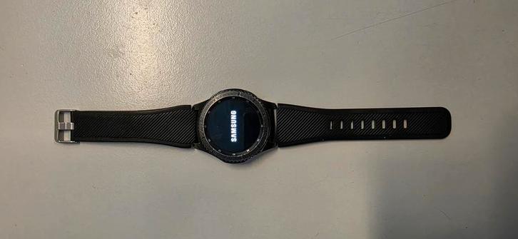 Samsung Gear S3 Frontier (46 mm), Sieraden, Tassen en Uiterlijk, Smartwatches, Gebruikt, Android, Zwart, Ophalen of Verzenden