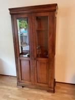 Mahoniehouten servieskast, Huis en Inrichting, Kasten | Vitrinekasten, Ophalen, Gebruikt, 50 tot 100 cm, Glas