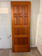 Massieve Teakhouten Stompe Binnendeur - 201x73cm, Doe-het-zelf en Verbouw, Deuren en Horren, Ophalen, Gebruikt, Minder dan 80 cm