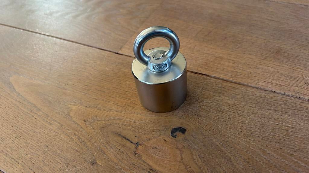 Vismagneet POWERPULL - Krachtige magneet voor schattenjacht, Hobby en Vrije tijd, Metaaldetectors, Ophalen of Verzenden, Gebruikt