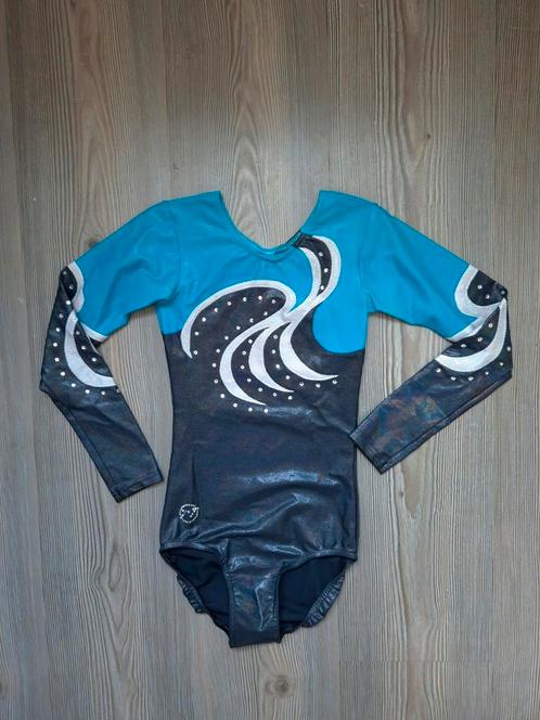 Turnpakje TT maat 146 152 158, Sport en Fitness, Turnen, Zo goed als nieuw, Turnpak(je), Kindermaat 146 t/m 176, Blauw, Ophalen of Verzenden