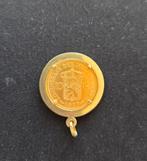 GOUDEN TIENTJE 1917 INCLUSIEF HANGER 14K, Postzegels en Munten, Ophalen of Verzenden, Overige landen, Overige waardes, Goud