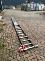 Aluminium ladder 2 delig 6.20m, Doe-het-zelf en Verbouw, Ladders en Trappen, Ophalen, Gebruikt, Ladder, Opvouwbaar of Inschuifbaar