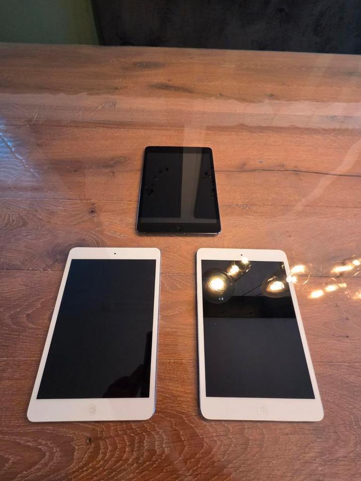 3 Defecte iPad Mini's - Onderdelen/Klusser, Computers en Software, Apple iPads, Niet werkend, Apple iPad Mini, Wi-Fi, 8 inch, 16 GB