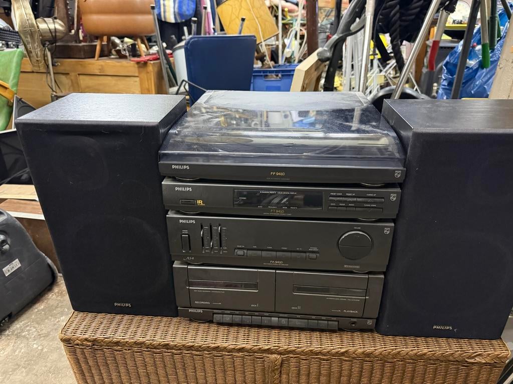 Philips Stereo Set - Klassieker!, Ophalen, Philips, Gebruikt, Cassettedeck