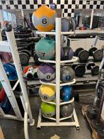 Medicine grip ballen met bal rek 1-10 kg gewichten, Gebruikt, Rek, Ophalen of Verzenden, Reebok