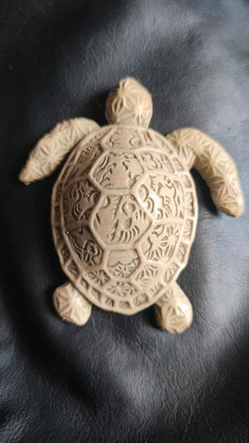 Schildpad - miniatuur beeldje - gedecoreerd - 11cm beschikbaar voor biedingen