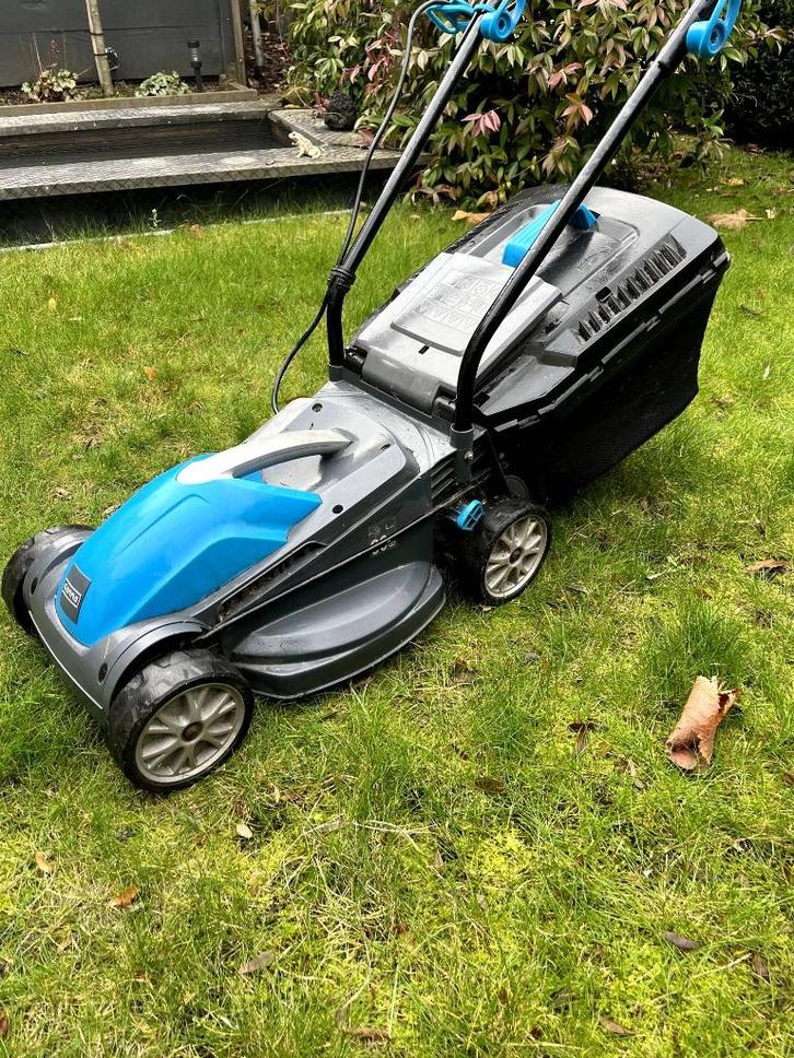 grasmaaier, Tuin en Terras, Grasmaaiers, Gebruikt, Elektrische grasmaaier, 30 t/m 39 cm, Cirkelmaaier, Opvangbak, Ophalen