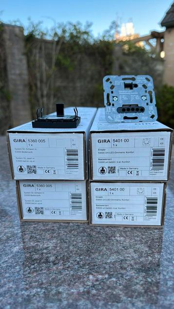 GIRA S3000 Uni-LED dimmer met bedienopzet mat zwart  beschikbaar voor biedingen