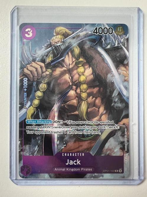 Jack Alternate art OP01-102, Hobby en Vrije tijd, Verzamelkaartspellen | Overige, Zo goed als nieuw, Losse kaart, Ophalen of Verzenden